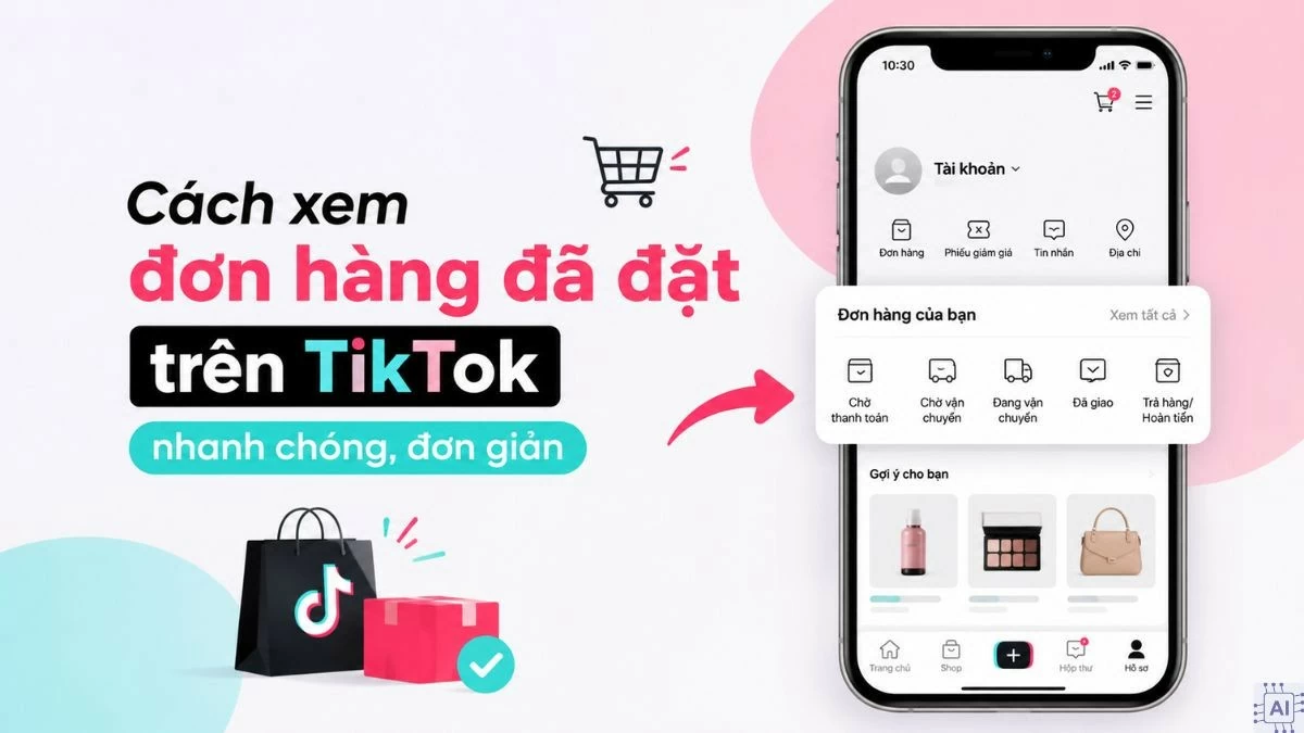 Bật mí cách xem đơn hàng đã đặt trên TikTok tiện lợi.