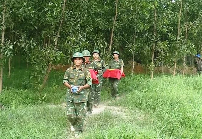 Tìm thấy 10 hài cốt liệt sĩ Trung đoàn 88 hy sinh năm 1972 tại Quảng Trị