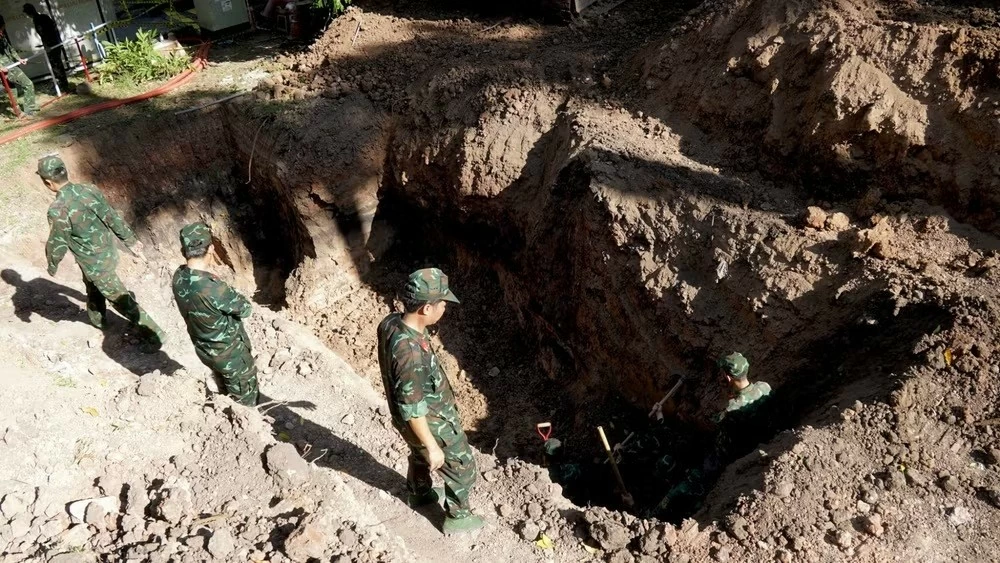 Thành phố Hồ Chí Minh đã quy tập được 125 bộ hài cốt liệt sĩ tại Công viên Lê Thị Riêng Thành phố Hồ Chí Minh đã quy tập được 125 bộ hài cốt liệt sĩ tại Công viên Lê Thị Riêng