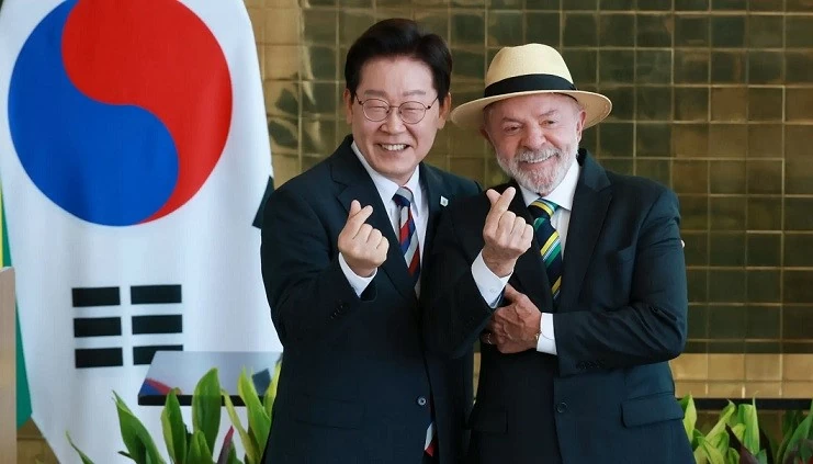 Tổng thống Hàn Quốc thăm Brazil. (Nguồn: Korea JoongAng Daily)