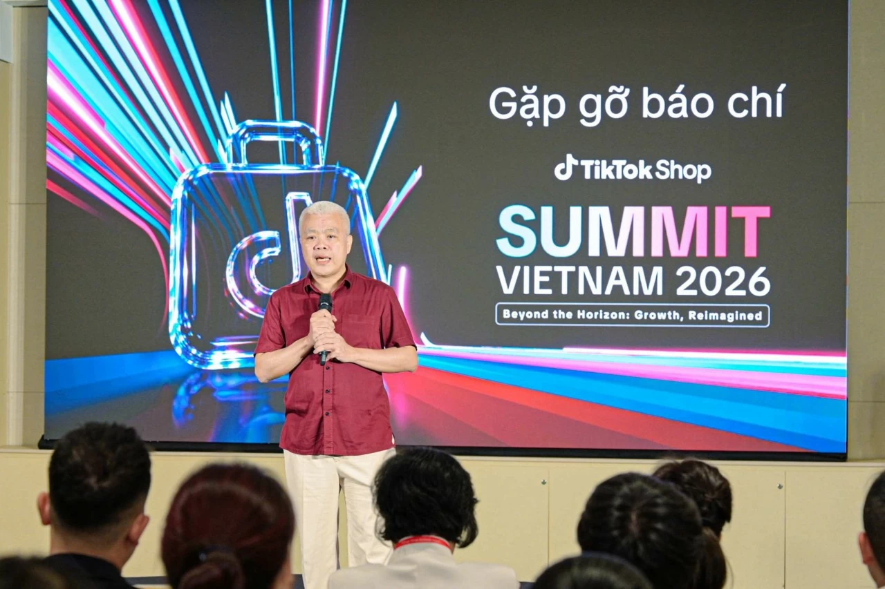 Ông Nguyễn Lâm Thanh, Đại diện TikTok Việt Nam chia sẻ với báo chí.