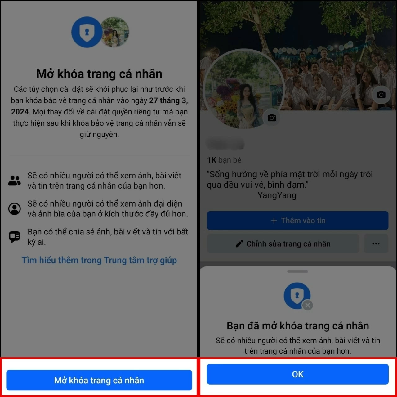 Đọc các thông tin giới thiệu về tính năng.