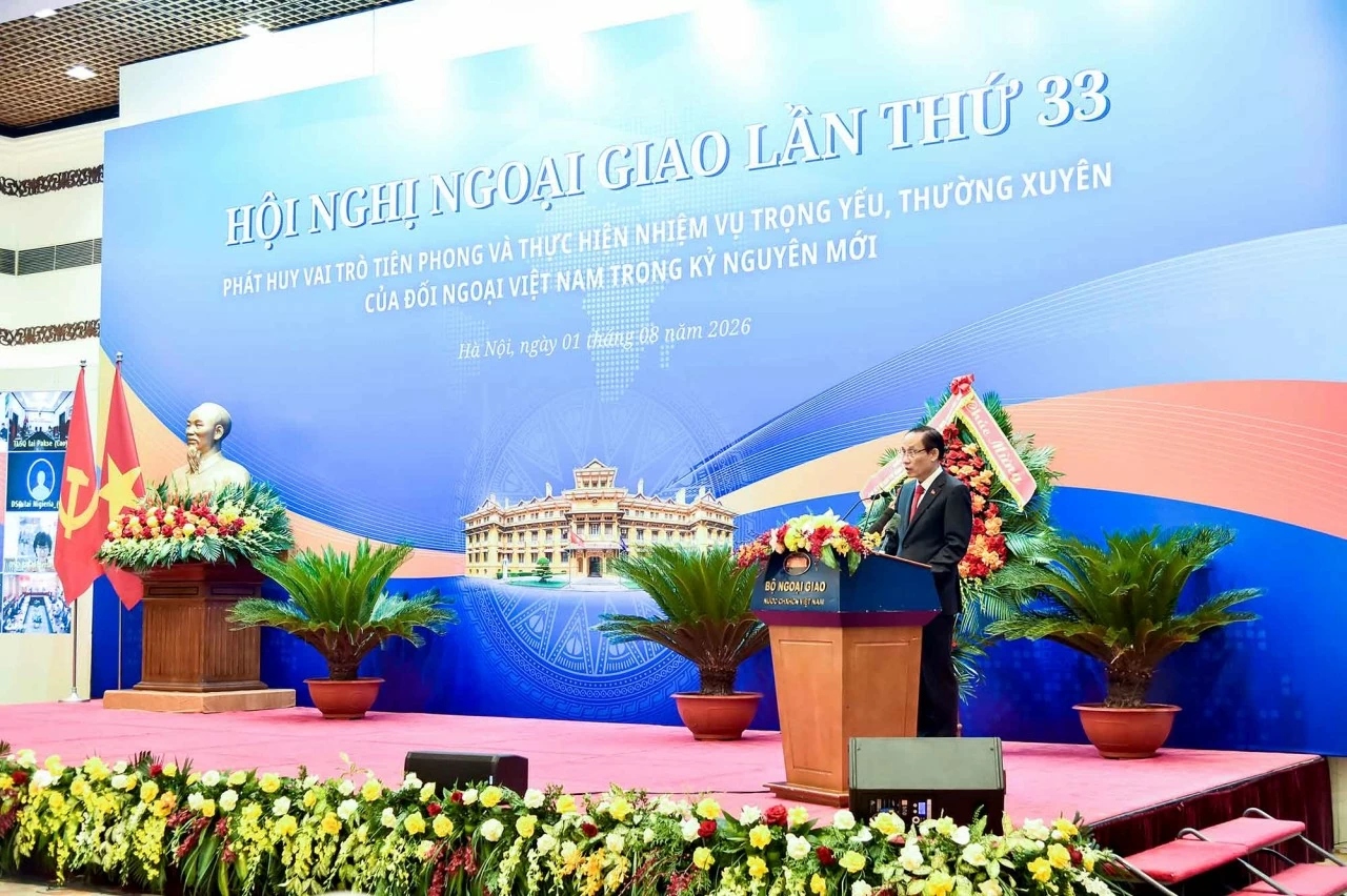Toàn văn phát biểu của Ủy viên Bộ Chính trị, Bộ trưởng Ngoại giao Lê Hoài Trung tại Hội nghị Ngoại giao 33