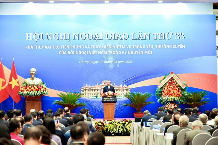 [Trực tiếp] Khai mạc Hội nghị Ngoại giao lần thứ 33: Tổng Bí thư, Chủ tịch nước Tô Lâm dự ngày hội đối ngoại đầu tiên trong kỷ nguyên mới