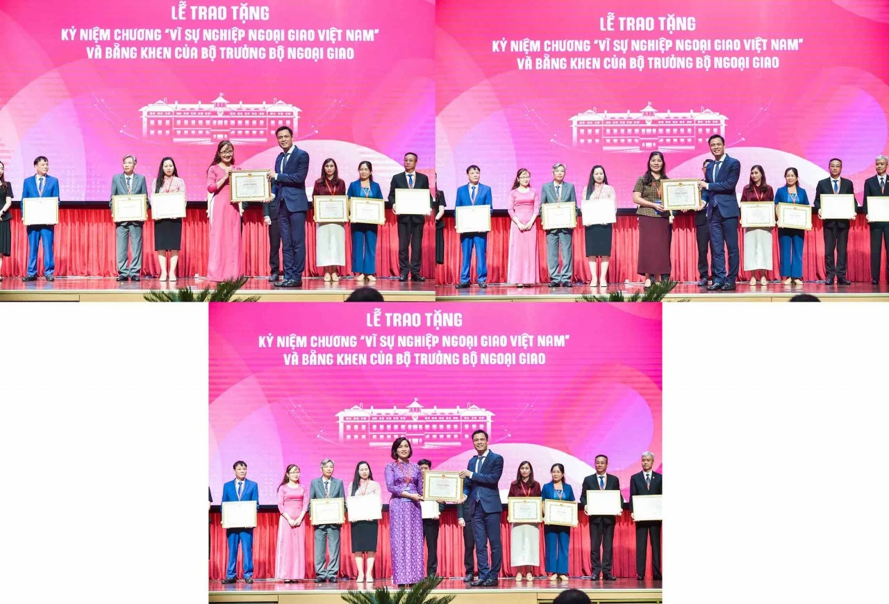 Lễ trao tặng Kỷ niệm chương “Vì sự nghiệp Ngoại giao Việt Nam” và Bằng khen của Bộ trưởng Ngoại giao