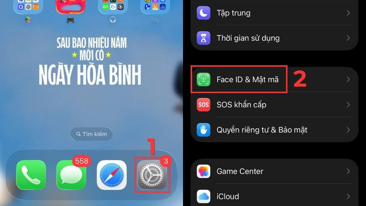 Mở ứng dụng Cài đặt. Mở ứng dụng Cài đặt.