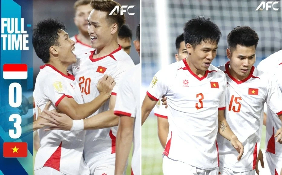 AFC khen hết lời chiến thắng đè bẹp Indonesia của tuyển Việt Nam AFC khen hết lời chiến thắng đè bẹp Indonesia của tuyển Việt Nam