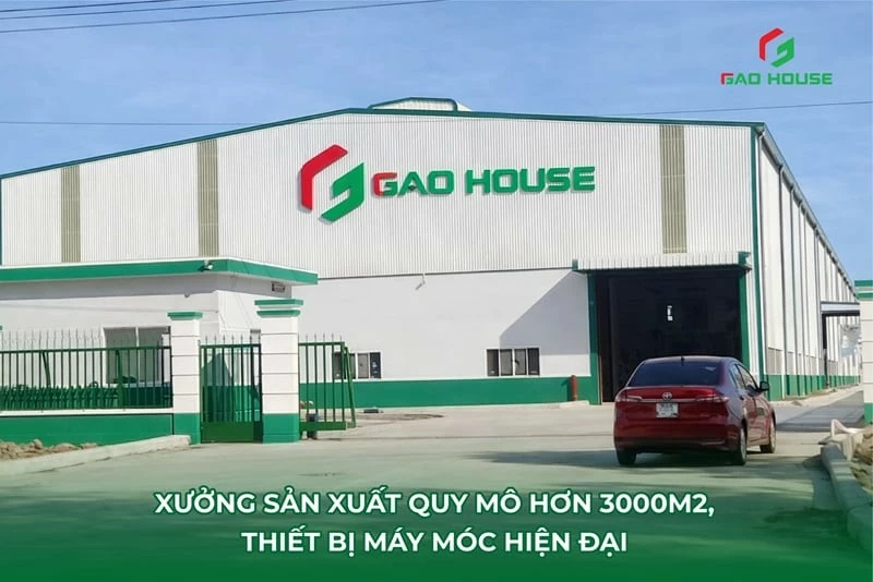 Gạo House sở hữu xưởng sản xuất quy mô lớn cùng loạt thiết bị máy móc hiện đại.
