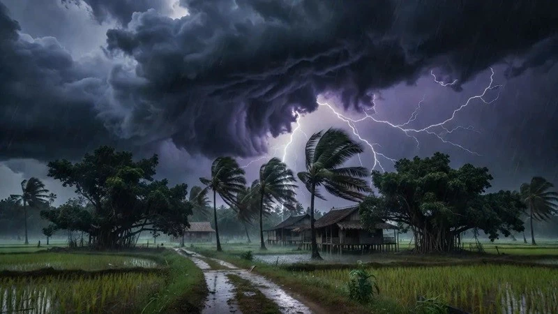 Cảnh báo thiên nhiên: Mưa dông kèm lốc sét sắp tới, hãy chuẩn bị cho an toàn.