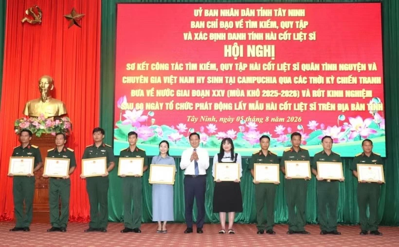 Tây Ninh: Quy tập 519 hài cốt liệt sĩ, hoàn thành sớm công tác lấy mẫu ADN