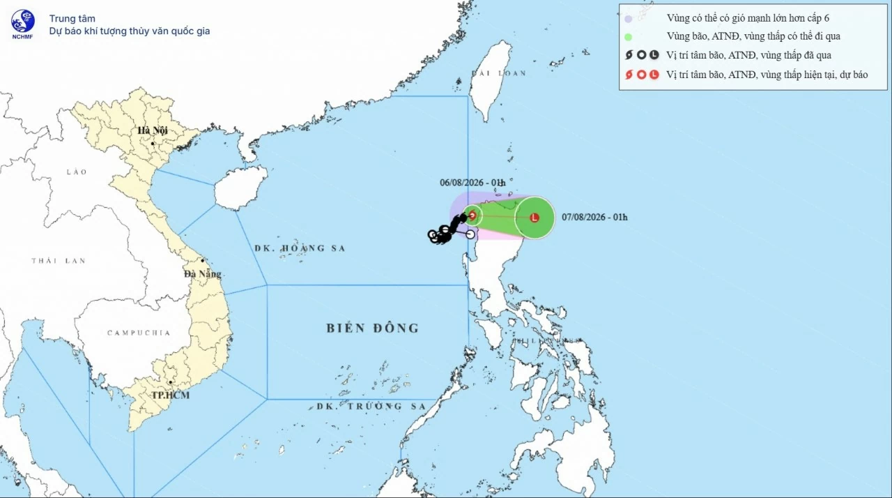 Bão số 3 di chuyển ra ngoài, không có khả năng trở lại Biển Đông