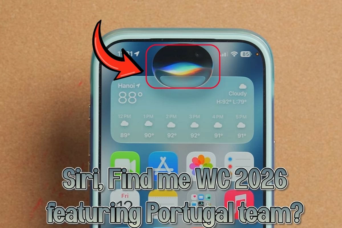 Mở Siri và nhập yêu cầu.