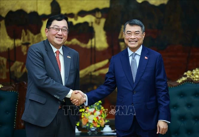 Thủ tướng Lê Minh Hưng tiếp Đại sứ Malaysia chào từ biệt Chú thích ảnh