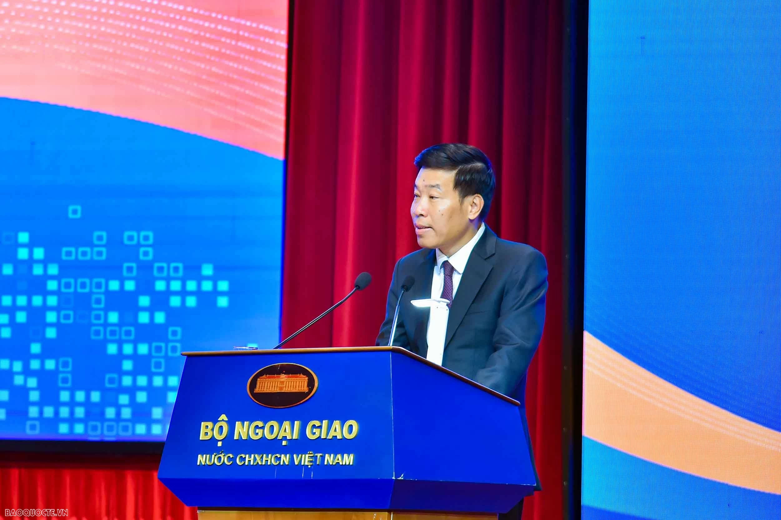 Thứ trưởng Ngoại giao Nguyễn Mạnh Cường.  (Ảnh: Quang Hòa)