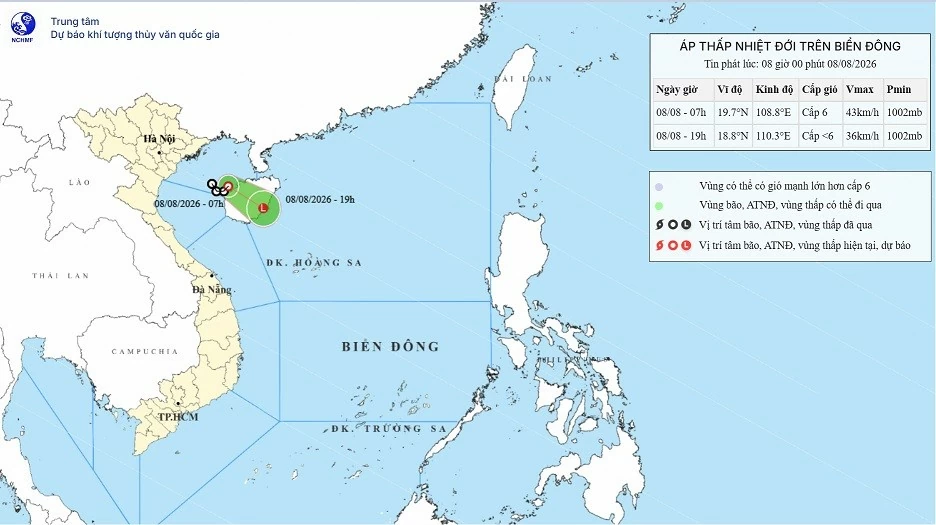 Dự báo thời tiết 10 ngày tới (8-17/8): Dự báo thời tiết 10 ngày tới (8-17/8):