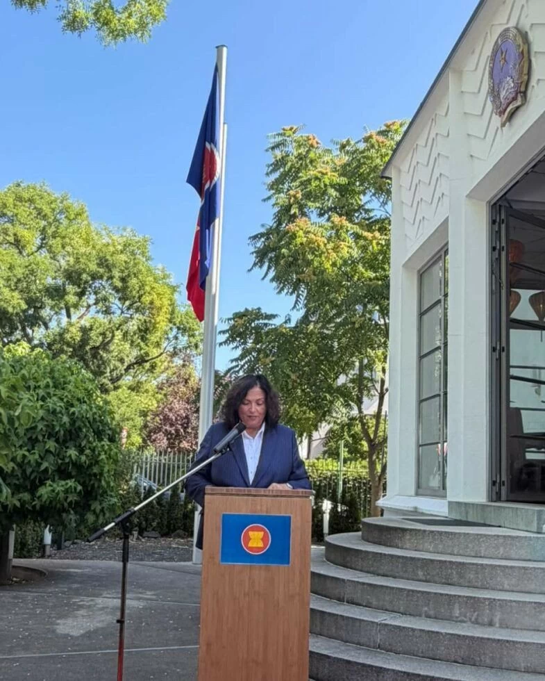 Trang trọng Lễ thượng cờ ASEAN tại Frankfurt am Main