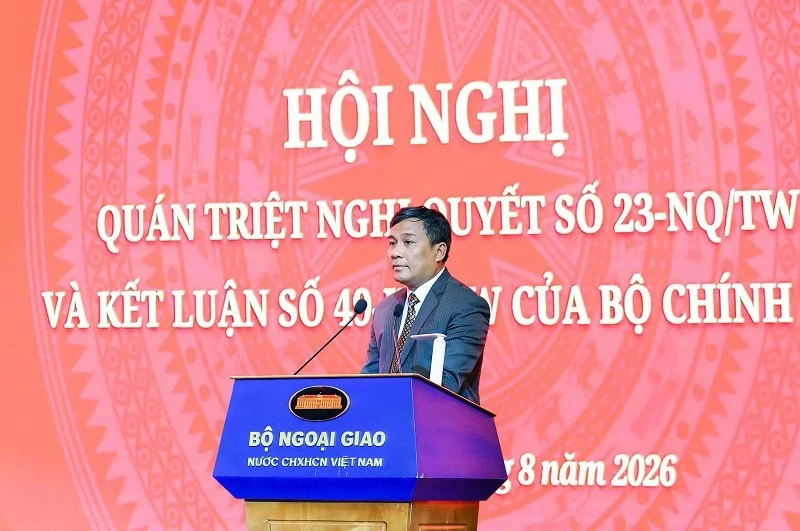 Hội nghị quán triệt, triển khai Nghị quyết số 23-NQ/TW và Kết luận số 49-KL/TW của Bộ Chính trị trong toàn Đảng bộ Bộ Ngoại giao