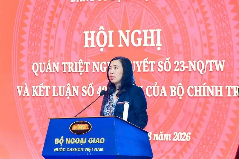 Hội nghị quán triệt, triển khai Nghị quyết số 23-NQ/TW và Kết luận số 49-KL/TW của Bộ Chính trị trong toàn Đảng bộ Bộ Ngoại giao