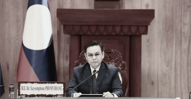 Chủ tịch Quốc hội Lào Xaysomphone Phomvihane - Ảnh: LAOTIAN TIMES
