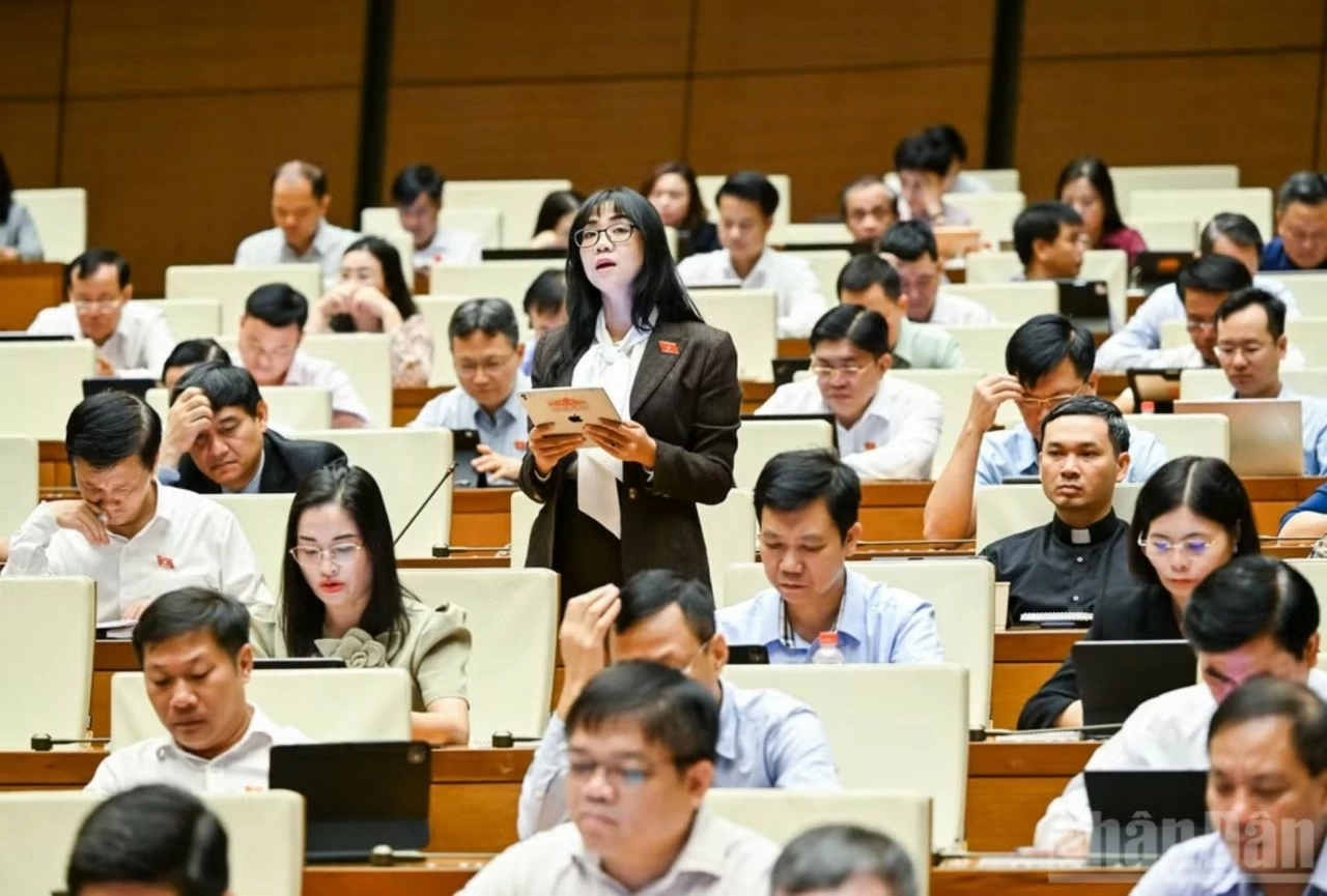 Đại biểu Quốc hội Trịnh Thị Tú Anh. (Nguồn: Nhandan) Đại biểu Quốc hội Trịnh Thị Tú Anh. (Nguồn: Nhandan)