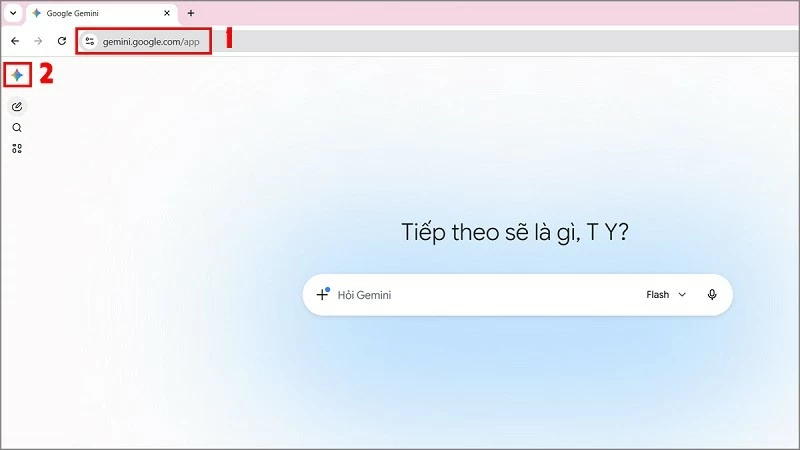 Truy cập gemini.google.com trên trình duyệt và đăng nhập tài khoản Google. Truy cập gemini.google.com trên trình duyệt và đăng nhập tài khoản Google.