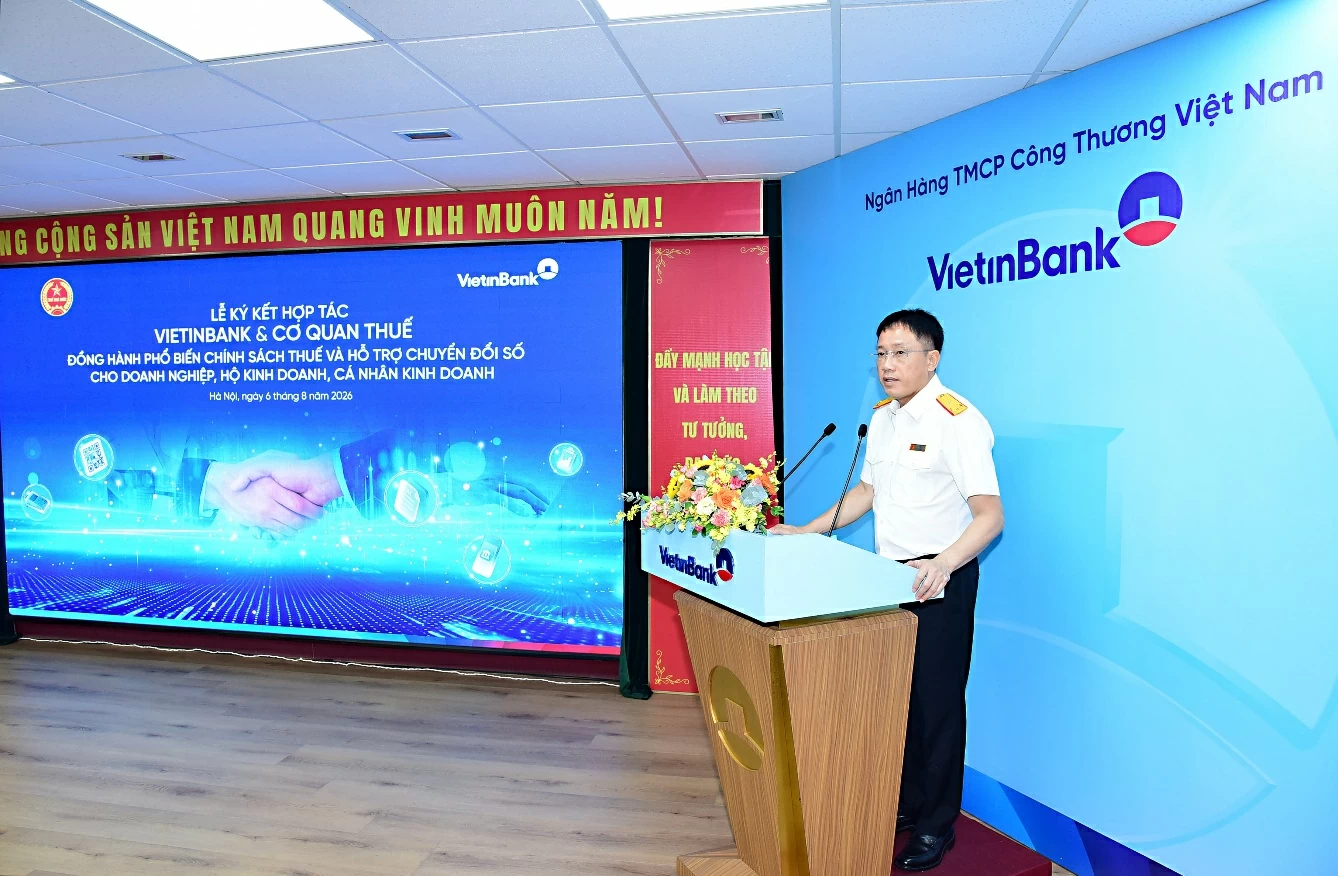 VietinBank và Cục Thuế ký kết hợp tác, đồng hành cùng doanh nghiệp thúc đẩy chuyển đổi số VietinBank và Cục Thuế ký kết hợp tác, đồng hành cùng doanh nghiệp thúc đẩy chuyển đổi số