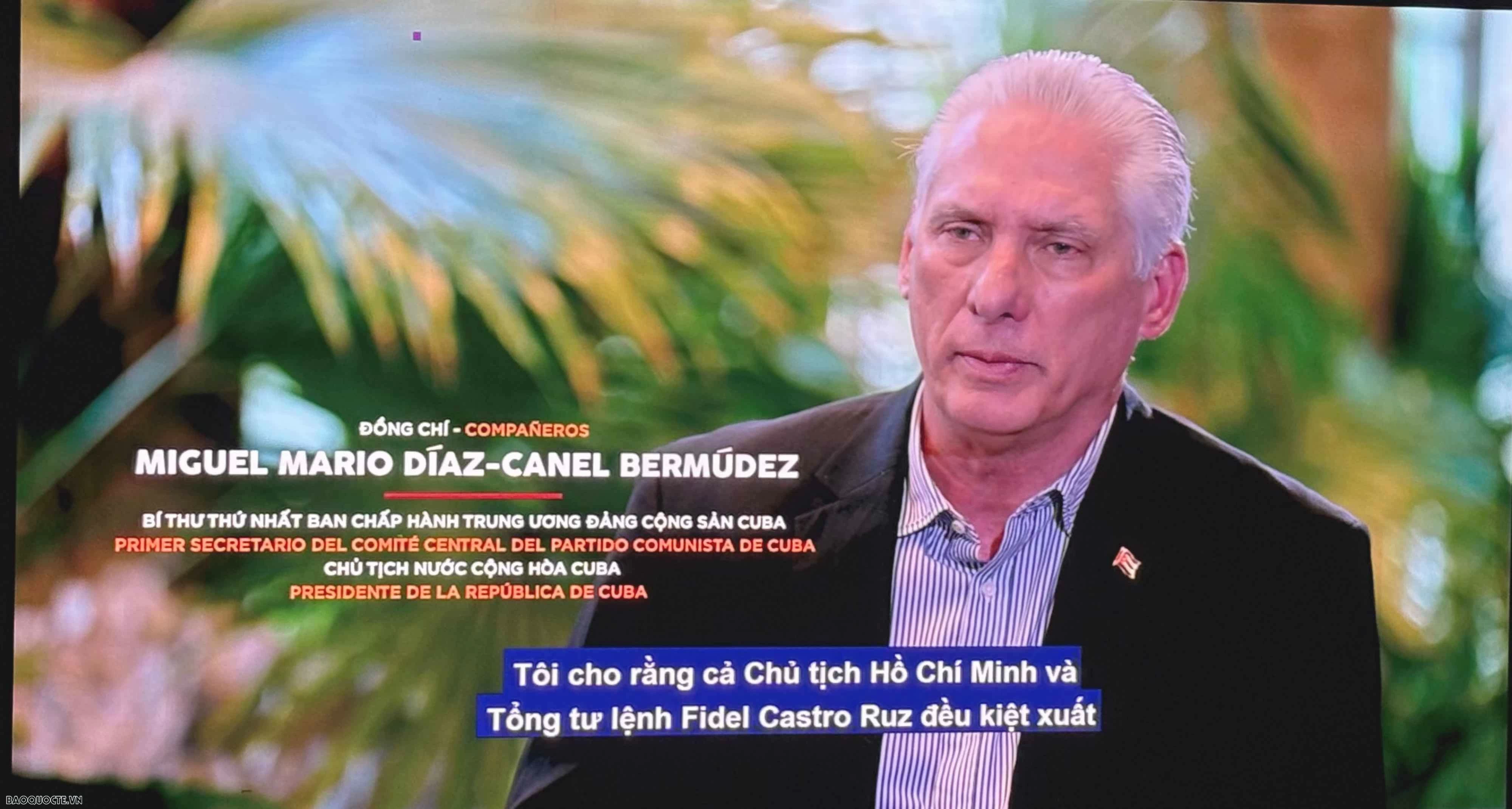 Tôn vinh di sản của Chủ tịch Hồ Chí Minh và Chủ tịch Fidel Castro: Những 'hạt giống' đi tới mùa Xuân