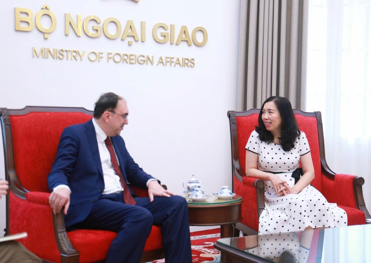 Theo Thứ trưởng Lê Thị Thu Hằng Kim ngạch thương mại Việt Nam - Armenia đạt mức cao kỷ lục, mở ra dư địa hợp tác mới. (Ảnh: Thành Long) Theo Thứ trưởng Lê Thị Thu Hằng Kim ngạch thương mại Việt Nam - Armenia đạt mức cao kỷ lục, mở ra dư địa hợp tác mới. (Ảnh: Thành Long)