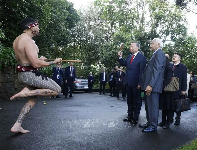 Lễ đón Tổng Bí thư, Chủ tịch nước Tô Lâm thăm cấp Nhà nước tới New Zealand Lễ đón Tổng Bí thư, Chủ tịch nước Tô Lâm thăm cấp Nhà nước tới New Zealand