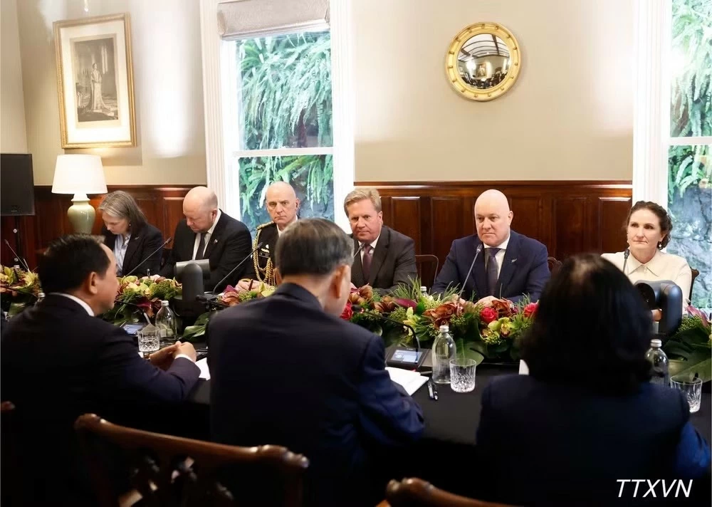 Tổng Bí thư, Chủ tịch nước Tô Lâm hội đàm với Thủ tướng New Zealand Christopher Luxon Tổng Bí thư, Chủ tịch nước Tô Lâm hội đàm với Thủ tướng New Zealand Christopher Luxon