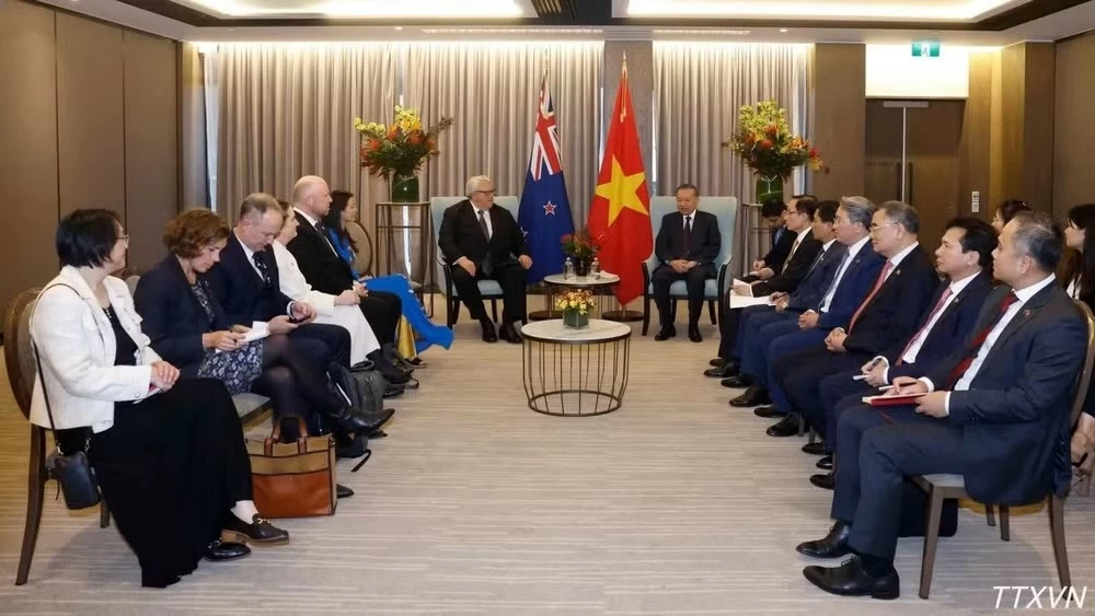 Tổng Bí thư, Chủ tịch nước Tô Lâm hội kiến Chủ tịch Quốc hội New Zealand