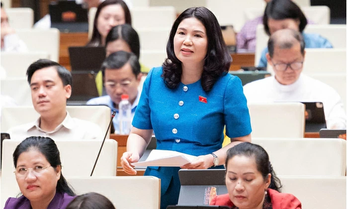 Bà Trần Thị Vân - Phó Trưởng đoàn Đại biểu Quốc hội tỉnh Bắc Ninh phát biểu tại hội trường Quốc hội. (Nguồn: Đảng Cộng sản) Bà Trần Thị Vân - Phó Trưởng đoàn Đại biểu Quốc hội tỉnh Bắc Ninh phát biểu tại hội trường Quốc hội. (Nguồn: Đảng Cộng sản)