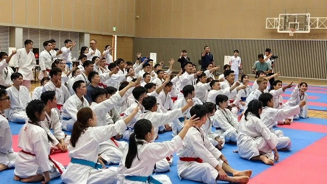 Karate-do vun đắp tình đồng hương, kết nối giao lưu Việt - Nhật Karate-do vun đắp tình đồng hương, kết nối giao lưu Việt - Nhật