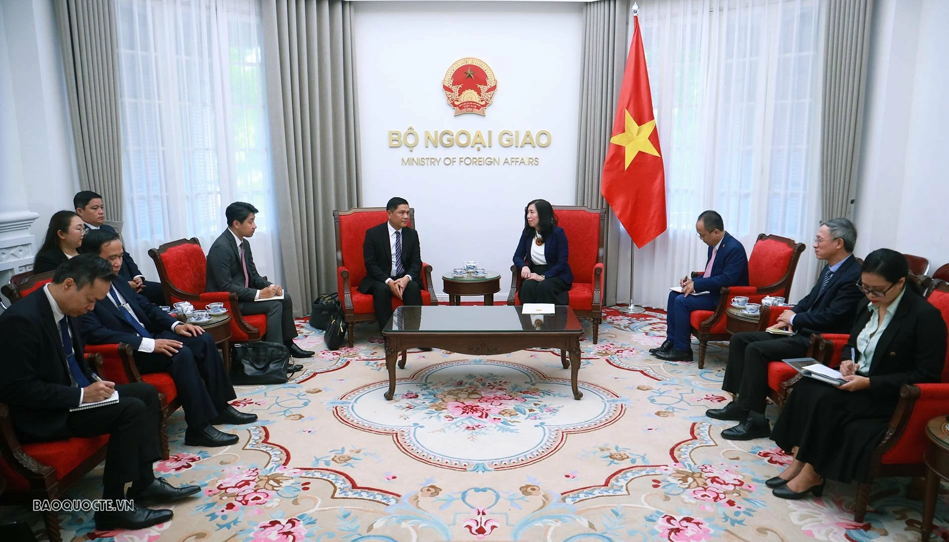 Toàn cảnh buổi làm gặp mặt. (Ảnh: Thành Long) Toàn cảnh buổi làm gặp mặt. (Ảnh: Thành Long)