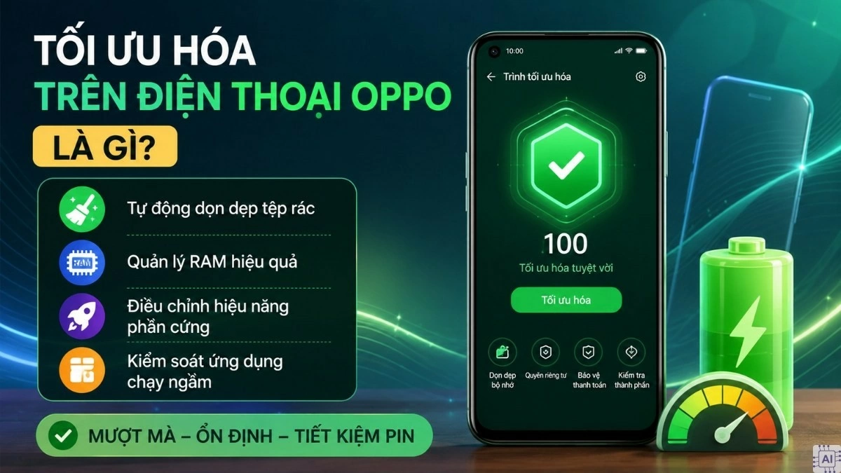 Cách tắt tối ưu hóa trên Oppo tiện lợi và dễ dàng.
