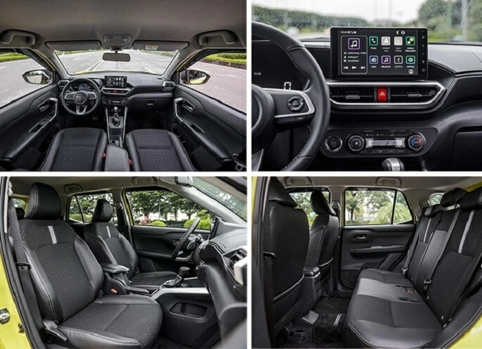 Khoang nội thất Toyota Raize được tối ưu theo hướng thực dụng, tận dụng hiệu quả không gian bên trong.