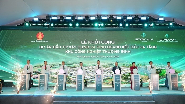 Khởi công Dự án Đầu tư xây dựng và kinh doanh kết cấu hạ tầng Khu công nghiệp Thượng Đình, tỉnh Thái Nguyên