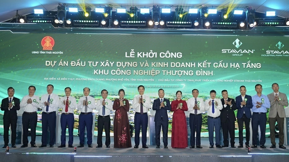 Khởi công Dự án Đầu tư xây dựng và kinh doanh kết cấu hạ tầng Khu công nghiệp Thượng Đình, tỉnh Thái Nguyên