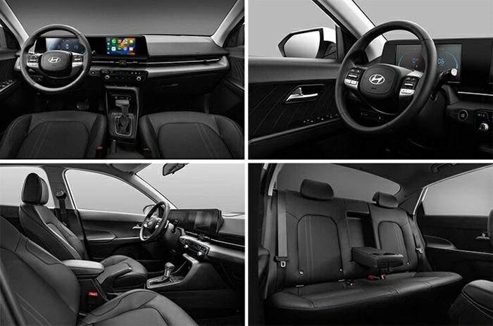 Khoang nội thất Hyundai Accent được thiết kế theo hướng hiện đại và thực dụng.