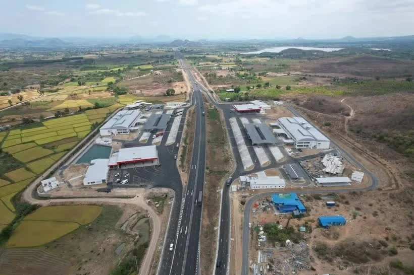 Trạm dừng nghỉ trên cao tốc Vĩnh Hảo-Phan Thiết đã được đưa vào vận hành, khai thác. (Ảnh: Cục Đường bộ Việt Nam cung cấp)