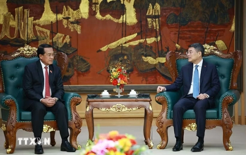 Thủ tướng Chính phủ Lê Minh Hưng tiếp Chủ nhiệm Ban Kiểm tra Trung ương, Tổng Thanh tra Nhà nước Lào