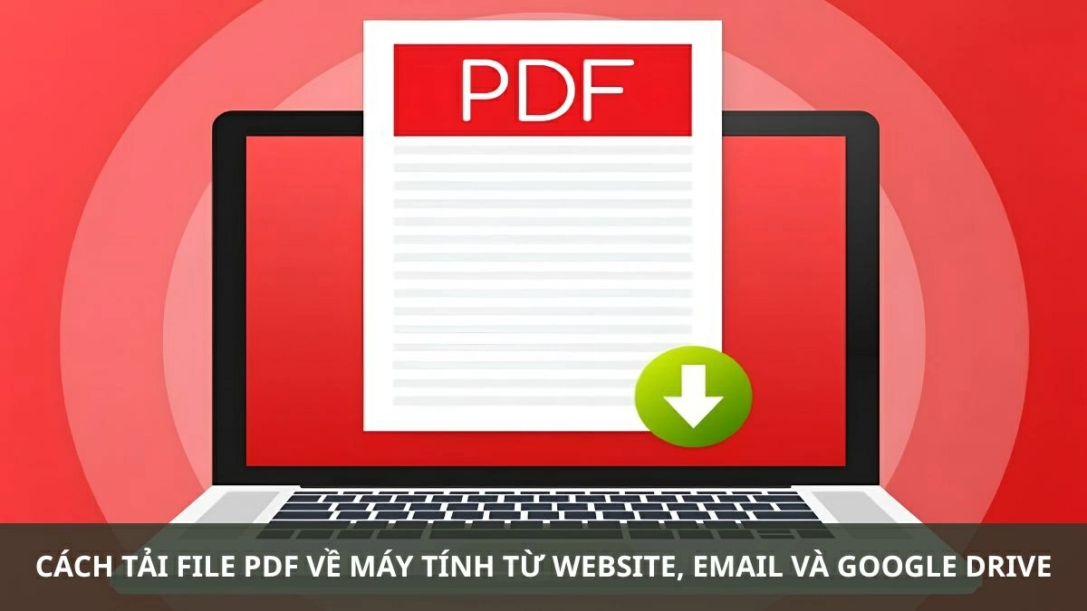 Bật mí cách tải file PDF về máy tính từ website, email và Google Drive.