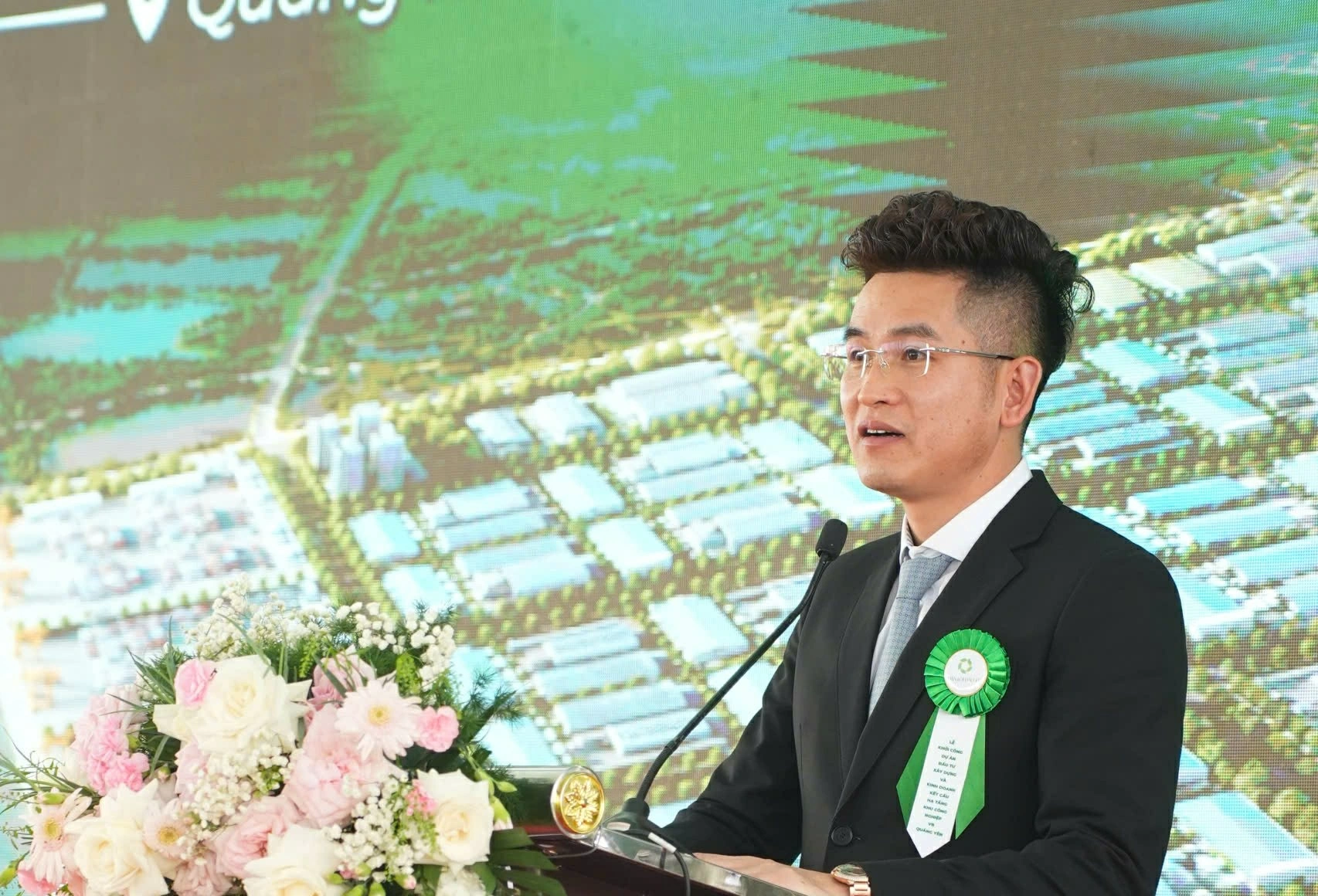 ông Đỗ Văn Bình, Giám đốc điều hành Công ty Cổ phần VB Holdings phát biểu cảm ơn. (Nguồn: BTC)