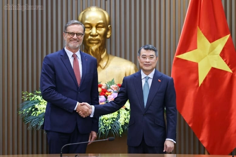 Thủ tướng Chính phủ Lê Minh Hưng tiếp Đại sứ Pháp tại Việt Nam đến chào từ biệt