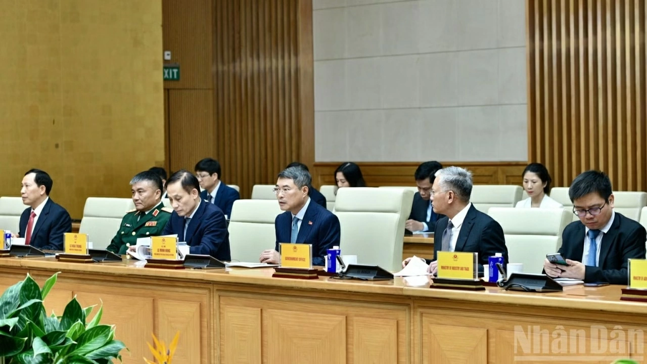 Thủ tướng Chính phủ Lê Minh Hưng tiếp Đại sứ, Đại biện các nước ASEAN tại Hà Nội Thủ tướng Chính phủ Lê Minh Hưng tiếp Đại sứ, Đại biện các nước ASEAN tại Hà Nội