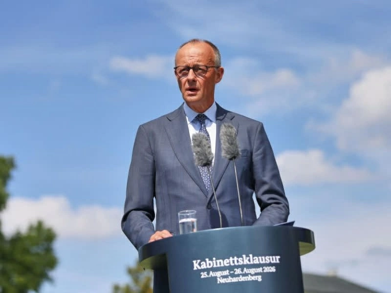 Thủ tướng Đức Friedrich Merz phát biểu tại Berlin trong bối cảnh Đức cùng 5 quốc gia EU thúc đẩy lập trường chung về kế hoạch ngân sách dài hạn của khối. (Nguồn: deutschland.de)