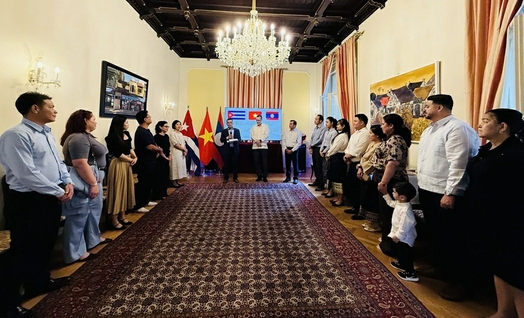 Giao lưu hữu nghị, thắt chặt tình đoàn kết Việt Nam - Lào - Cuba tại Cộng hòa Áo