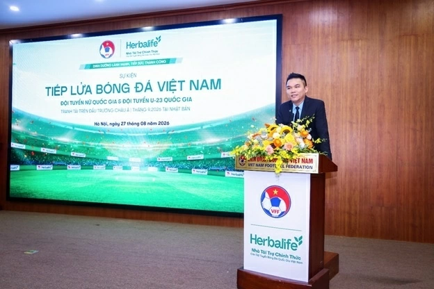 Herbalife Việt Nam đồng hành cùng VFF ‘tiếp lửa’ bóng đá Việt Nam