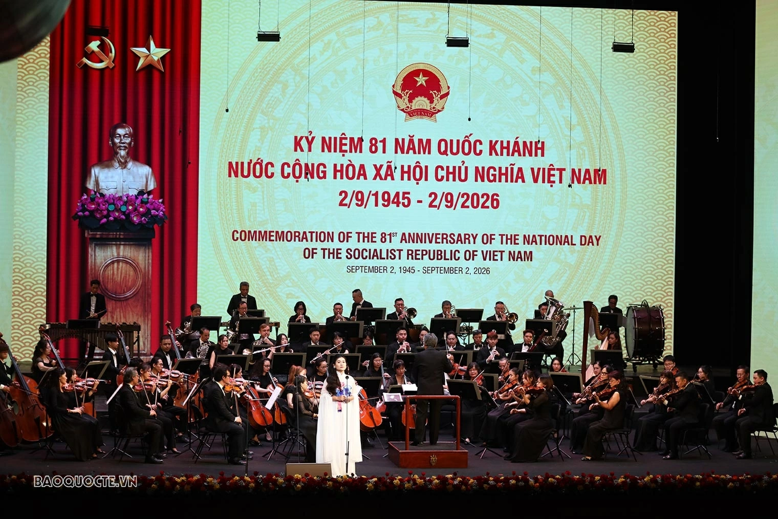 Tiết mục văn nghệ tại buổi Lễ. (Ảnh: Thành Long)