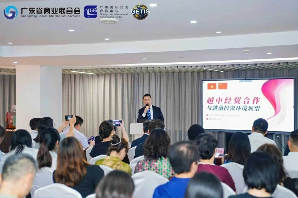 Lãnh sự thương mại Phạm Chí Cường phát biểu tại sự kiện.